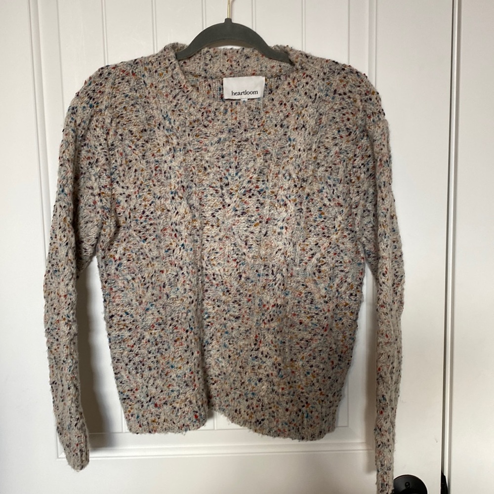 Evereve Heartloom sweater, size small
